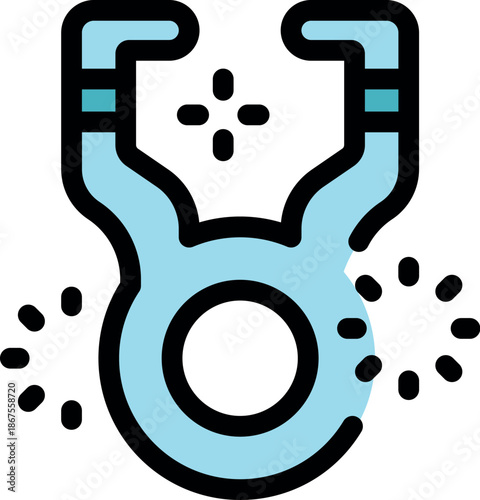 Light blue taurus zodiac sign sparkling, symbolizing strength, dependability, and sensuality