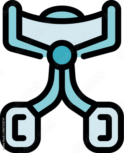 Advanced exoskeleton providing structural support, enhancing human capabilities in futuristic or medical contexts