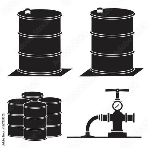 Industrial storage tanks and valve