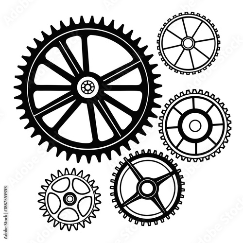 Interconnected gears
