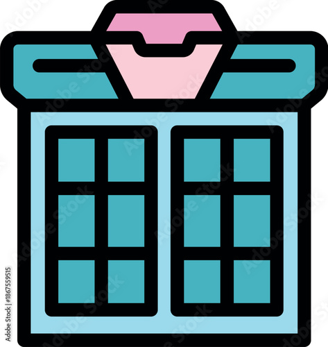 Secure ballot box designed for paper ballots, ensuring transparent and fair elections