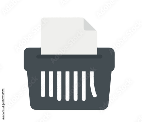Document in Paper Shredder.