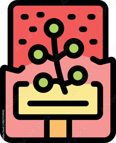 Refreshing frozen dessert with a fruity flavor, perfect for cooling down on a hot day