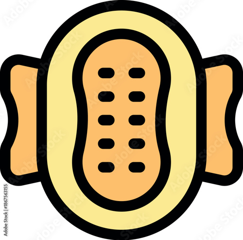 Knee pad ensuring safety and protection during sports, offering support and injury prevention for active individuals