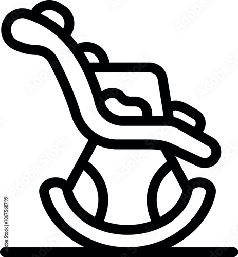 Rocking chair relaxing on floor, providing comfort and leisure