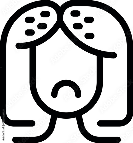 Sad woman with seborrheic dermatitis having an itchy scalp, suffering from dandruff