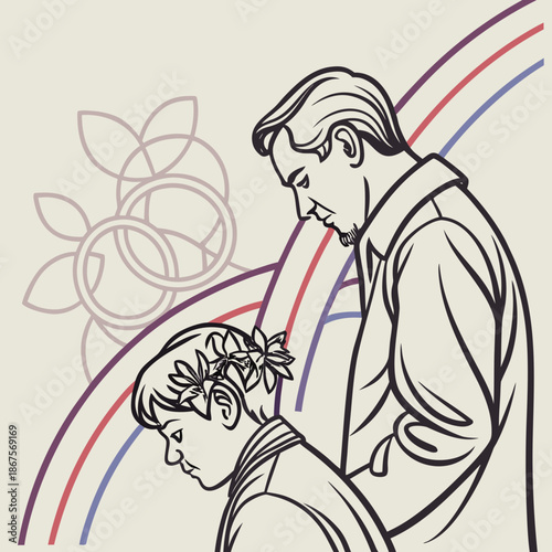 Father and daughter moment