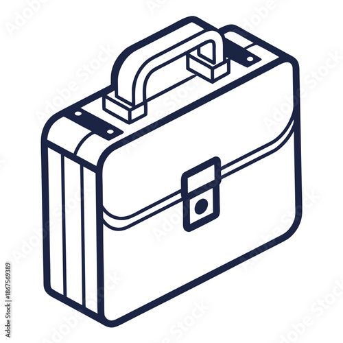 Business briefcase icon