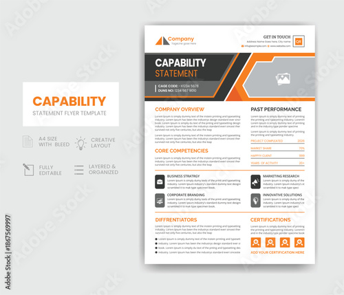 Capability Statement Template Design