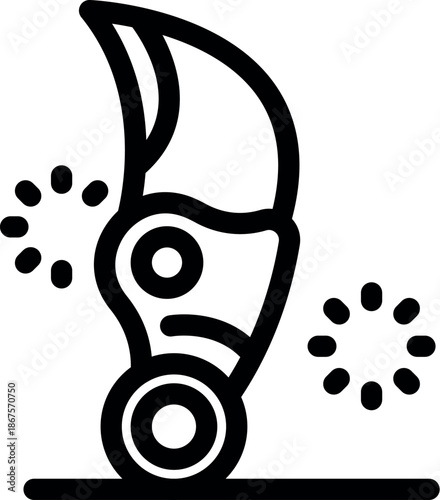 Innovative personal transportation device resembling a futuristic monowheel balancing gracefully