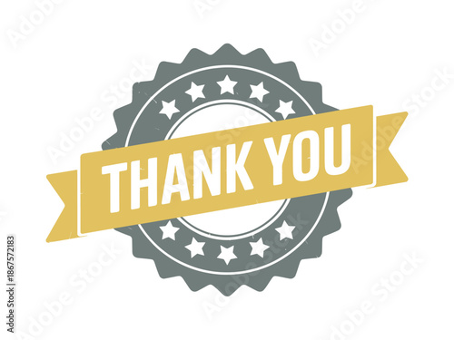 Grateful Thank You Message Badge