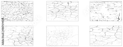 Dirty Grunge Wall Textures Vector pack. Damaged, Concrete, and Urban Grunge Effects.. 