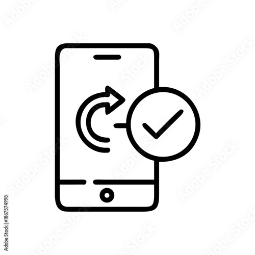 Mobile phone update icon