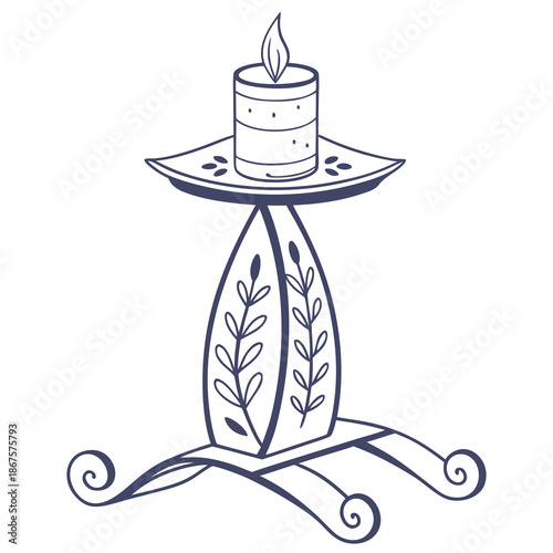 Decorative candle stand