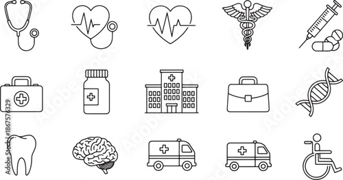 Medical Icons Collection for Healthcare and Medical Services