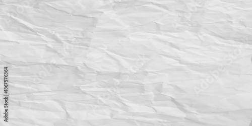 Crumpled white paper abstract shape background with space paper for text. White Paper Texture background. Vector design.