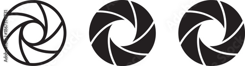 Abstract swirling vortex shapes vector set organic forms simple and complex