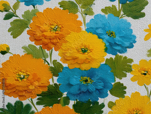 Vintage floral wallpaper background