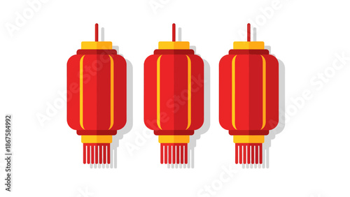 Traditional Chinese Red Lanterns