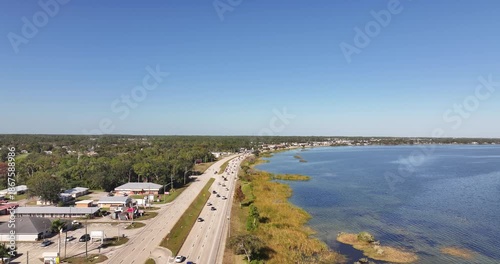 Wallpaper Mural Aerial View Along Lake Jackson in Sebring Florida Torontodigital.ca