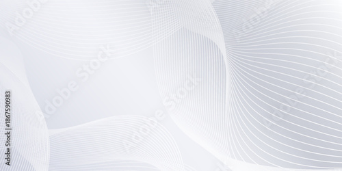 Premium background design with white line pattern texture in luxurious pastel colors. Abstract horizontal vector template. eps10