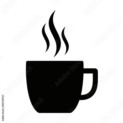 Hot Coffee Cup Icon Steam Beverage Drink Caffeine