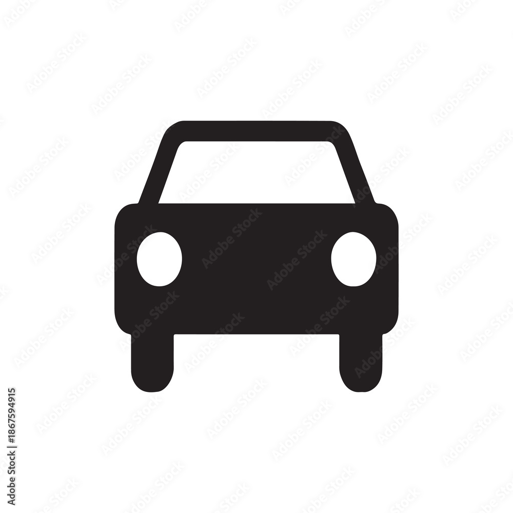 Obraz premium car isolated on white background vector icon