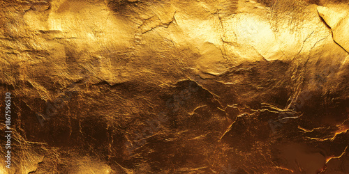 Premium Gold Wall Texture Background. Abstract Golden Wall Texture with Cracks. Vector Design With Copy Space For Text. 