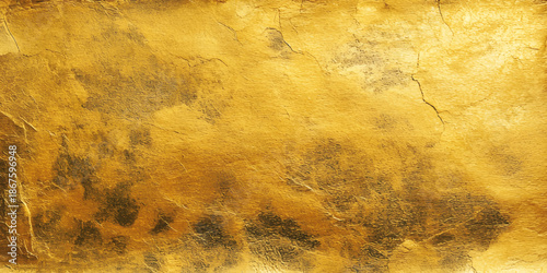 Textured Gold Wall with Natural Cracks