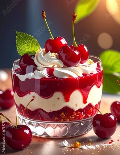 Cherry dessert
