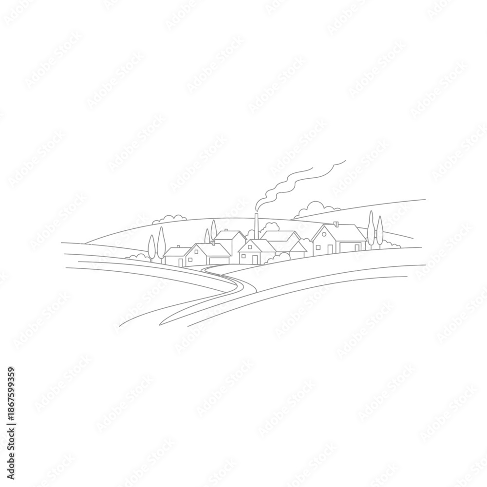 Fototapeta premium Vector illustration of a professional airplane and helicopter aircraft silhouette flying through the sky over a city for travel and air transportation design
