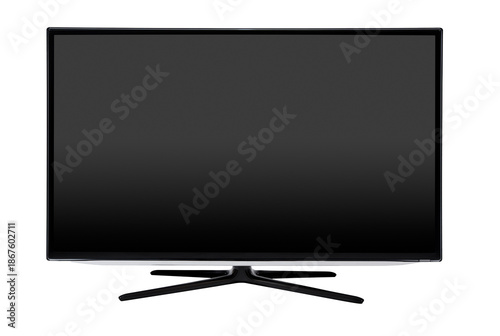 Photos Television, tv screen mockup front view isolated