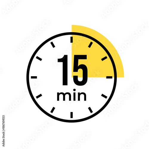 Free Download 15 or fifteen minute Timer, clock, stopwatch isolated icons. Countdown timer symbol. Label cooking time. Minute timer, Time measure, Chronometer, Alarm, Kitchen timer, label, sticker, stamp. Vector - GFXLoad