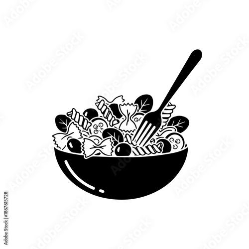 Bowl of mixed nuts isolated on transparent background, Vector