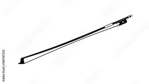 Flat design windshield wiper blade silhouette isolated on white background