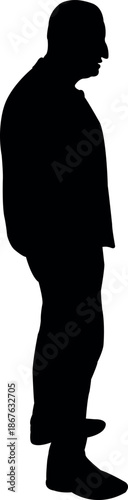 a man body silhouette vector