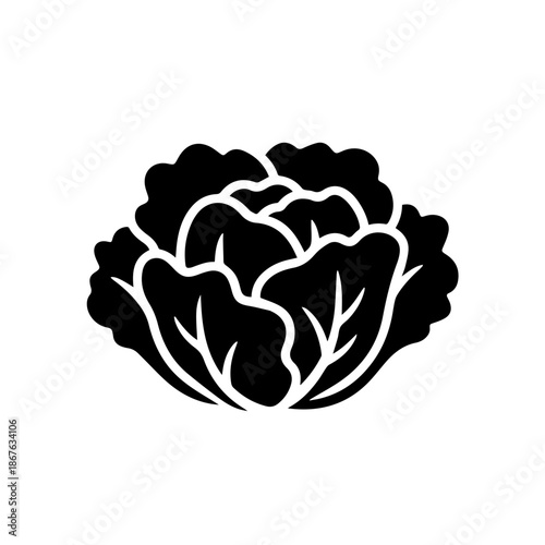 Black and white floral design isolated on transparent background, Vector