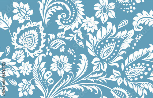 Ethnic Motifs Ikat floral paisley embroidery floral. ikat Saree Sarong oriental pattern traditional.Ikat embroidery style abstract embroidery design for texture,fabric,clothing,wrapping,decoration