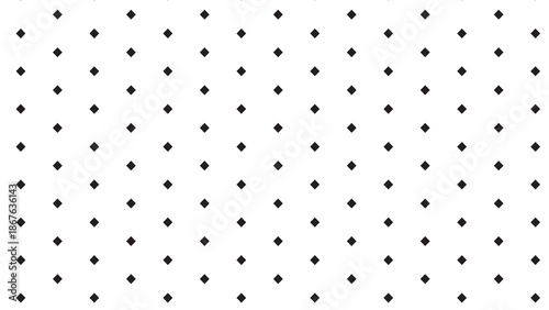 Tableau sur toile Geometric tessellation pattern featuring small black diamond shapes in a staggered grid arrangement
