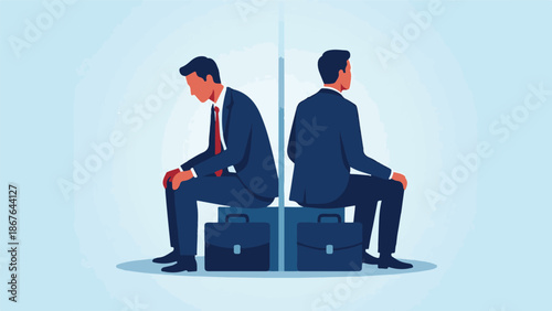 Business Conflict Separation Vector Illustration