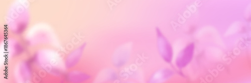 Floral spring gradient background with soft tones.
