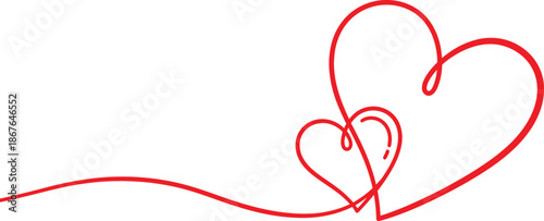 Valentine's day heart symbols for lovers and friends on a special day of love and romance