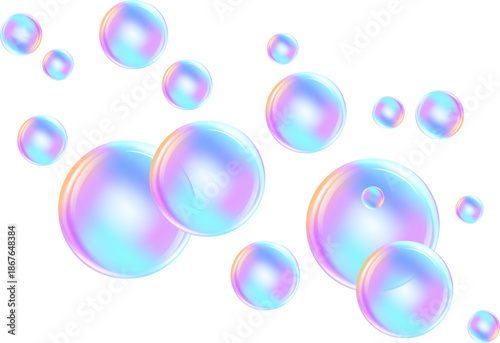 Vector texture of bubble gum and collagen bubbles for dreamy design.background.