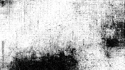 Grunge texture with black and white spots and lines  abstract background design element