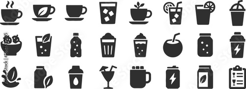 beverage, drink, refreshment, cup, glass, ice, lemon, orange, juice, water, tea, coffee, bowl, fruit, strawberry, mint, bottle, smoothie, cocktail, energy, menu, restaurant, cafe, bar, party, food, se