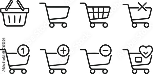shopping, cart, icon, vector, isolated, basket, trolley, add, remove, list, favorite, shop, ecommerce, online, store, supermarket, retail, market, purchase, buy, sell, sale, commerce, order, item, pro