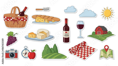 Young man wearing headphones, listening to music, relaxing in nature, serene forest background