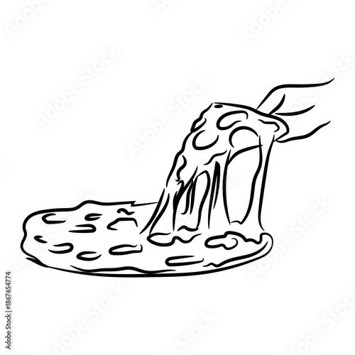 Pizza Slices Silhouettes Collection