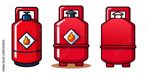 Fire extinguisher sign vector 