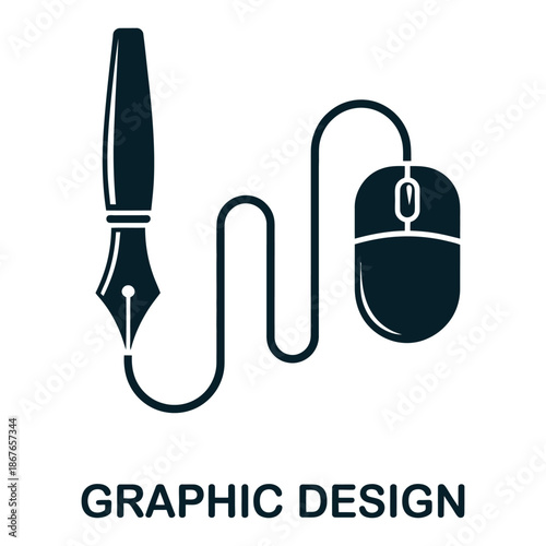 Graphic design icon in filled style, simple element from design technology collection, created for templates, infographics, presentations, user interfaces, creative projects, branding layouts, and mod